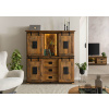 Bighome - Komoda Mango / Altholz 150x45x160 prírodný lak IRON LUX