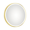 LED zrkadlo do kúpeľne DSK Bronze Circular 60x60 cm IP 24