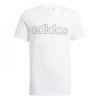 adidas Logo T Shirt Junior White/Black Lin 13 Years