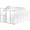 vidaXL Skleník, hliník 362x190x195 cm, 13,41 m³