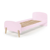 Ružová detská posteľ Vipack Kiddy, 200 x 90 cm