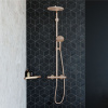 HANSGROHE Raindance Select S Showerpipe nástenný sprchový systém s termostatom, horná sprcha 1jet priemer 240 mm, ručná sprcha 3jet, kartáčovaný bronz, 27633140