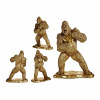 Dekoratívna figurína Gorilla Zlatá živica (25 x 56 x (Dekoratívna figúrka Gorila Golden Resin 25 x 56)
