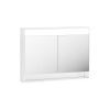 RAVAK STEP 100 x 15 x 74cm galérka s LED osvetlením, biela, X000001421
