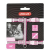 Postroj mačka SHINY nylon ružový Zolux