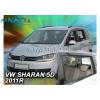 Deflektory - Protiprievanové plexi VW Sharan 5d od 2010 (+zadné)