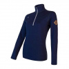 Mikina Sensor Merino Upper zip - Dámska Deep Blue XL