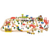 BIGJIGS TOYS Bigjigs Rail Dřevěná vláčkodráha doprava 125 dílů