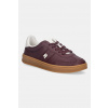 Kožené tenisky Tommy Hilfiger TH HERITAGE SNEAKER SHINY FW0FW08823 burgundské EUR 40