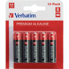 VERBATIM alkalická baterie 1,5V AA/ blistr 10ks 49875