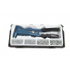 Condor 100-00661 nitovacie kliešte na nity, nástavce na nity 2,4 - 5,0 mm, 100 Alu nitov