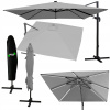 Slnečník s osvetlením GardenLine sivý 400 x 250 cm