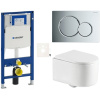 Siko Závěsný WC set Geberit do lehkých stěn / předstěnová SAT GESREX72S01CR