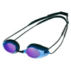 Arena Unisex Racing Goggles Tracks Mirror Black/Blue One Size