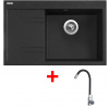 Sinks Rim 780 P Granblack + Elasta nehrdzavejúca oceľ/čierny