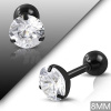 Piercing do ucha,chrupavky, čierna nerezová oceľ