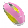 Genius Myš DX-Mini, 1000DPI, optická, 3tl., drôtová USB, ružová, klasická, RGB podsvietenie 31010025407