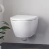 WC misa závesná D-NEO 45770900A1 37 x 54 cm Rimless upevnenie Durafix biela + WC sedátko SoftClose
