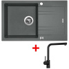 Sinks LINEA 780 XC Titanium + Elka čierna matná