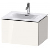 Duravit L-Cube Umývadlová skrinka 40x62x48 cm, 1 zásuvka, lesklá biela LC6272L2222