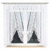 Hotová záclona - READY ZÁCLONA KRÁTKA V-KA OTVORENÝ PANEL 250X160 CM (Opona pripravená krátky panel V-ka Openwork 250x160 cm)