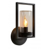LUCIDE NISPEN Wall Light IP44 E14 H33cm Black 29827/01/30