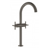 Grohe Atrio - Umývadlová batéria s výpustom a otočným výtokom, veľkosť XL, kefovaný Hard Graphite 21044AL3