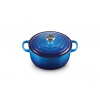 Le Creuset - Liatinový hrniec okrúhly s pokrievkou 20 cm/ 2,4 l modrý