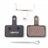 Brzdové platničky Lebycle polokovové čierne pre elektrické kolobežky