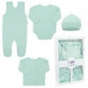 4-dielna dojčenská súpravička do pôrodnice New Baby I AM ružová Zelená 56 (0-3m)