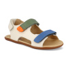 Barefoot dětské sandály Tip Toey Joey - Explorer tapioca blue tang salsa barevné