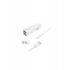 FIXED 2xUSB, USB/Lightning, 1m MFI, 15W, biela (FIXCC15-2UL-WH)