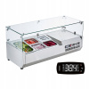VEVOR Chladiaca vitrína Nerezová Oceľ s krytom z PC 955x404x450MM