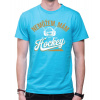 Fajntričko Tričko - Nemôžem, mám hockey, Farba tyrkysová modrá , Strih/ Variant Pánsky/UNISEX