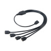 Akasa rozbočovač pre RGB LED pásiky (AK-CBLD04-50BK), 50 cm