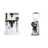 Rancilio Silvia PRO X, white + Eureka Helios 75, chrome