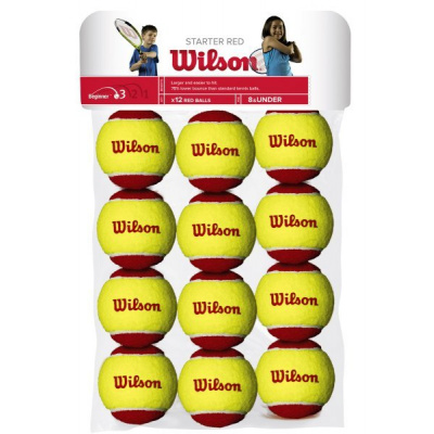 Dětské tenisové míče WILSON STARTER RED TBALL 12 PACK (12ks) WRT137100