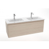 Naturel Nábytkové dvojumyvadlo Modena 121x46 cm dva otvory pro baterii M2N12046
