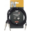Stagg NYC2/MPS2PR, kabel 2x mono JACK/1 x stereo mini JACK, 2m