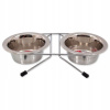 Sada dvoch misiek na kŕmenie Magic Cat, kovové, 400 ml