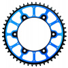 GROSSKOPF Výpredaj ROZETA PRO EXTREME (OCEĽOVO-Hlinikova - DUAL RING / STEALTH) FARBA MODRA 808 50 (80850) SUZUKI DRZ 400 '00-'20, RM 125/250, RMZ 250/450 (JTR808.50) (Reťaz520)