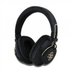 Bezdrôtové slúchadlá Guess PU 4G Metal Logo ENC Black