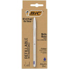 Guľôčkové pero, 0,32 mm, s vrchnákom, matné strieborné telo pera, BIC 
