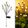 Solárna zapichovacia záhradná lampa - Slnečné lampy riadené guľôčkami 8 LED záhrada LED (Slnečné lampy riadené guľôčkami 8 LED záhrada LED)