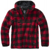Brandit Teddyfleece Worker Pullover, red/black - XL