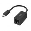 Redukcia Hama USB-C (M)/RJ45 (F) (200322) čierna