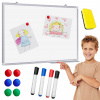 Magnetická tabuľa na magnety SUCHÁ 90x60 pre deti BIELA