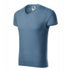 MALFINI® Tričko pánske Slim Fit V-neck denim Veľkosť: S 1466013