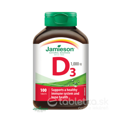 Jamieson Vitamin D3 1000 IU 100 tabliet