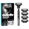 Gillette Mach3 Charcoal + 5 ks hlavíc